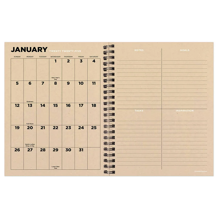 2025 Element Layers Medium Weekly Monthly Planner