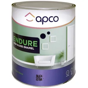 Apco Endure Gloss Enamel Black 4L