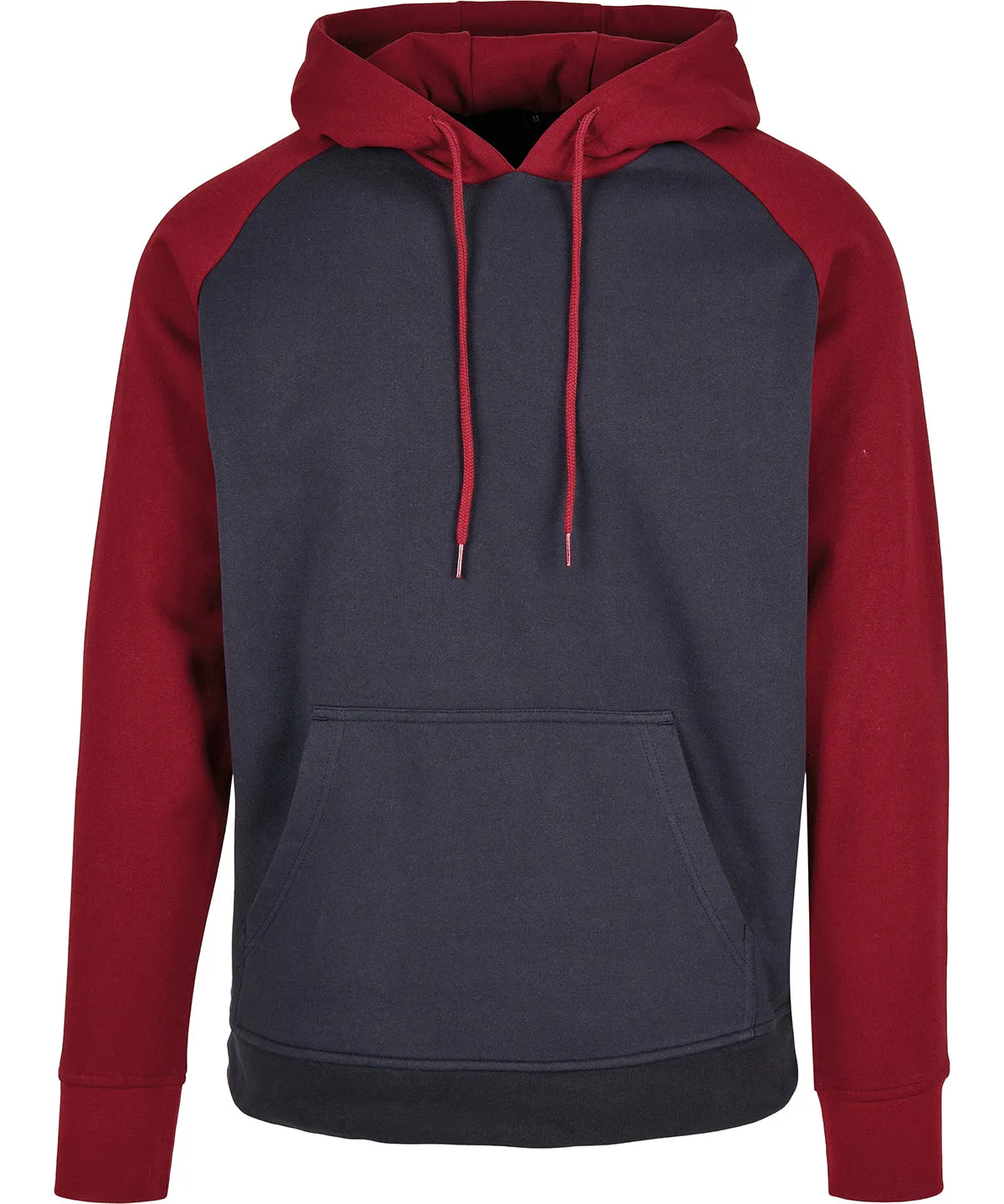 Basic raglan hoodie | Navy/Burgundy