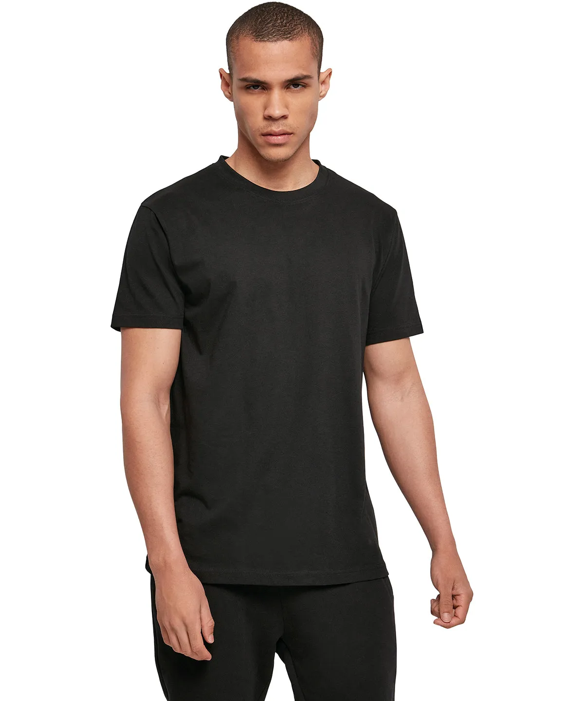 Basic round neck tee | Charcoal