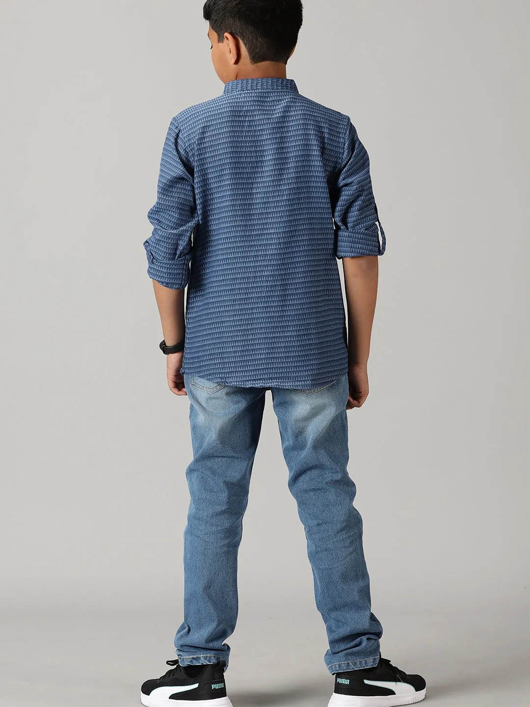 Boys Full Sleeve Kurta Shirt