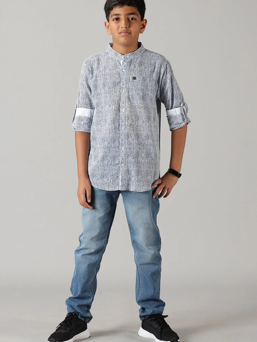 Boys Full Sleeve Kurta Shirt