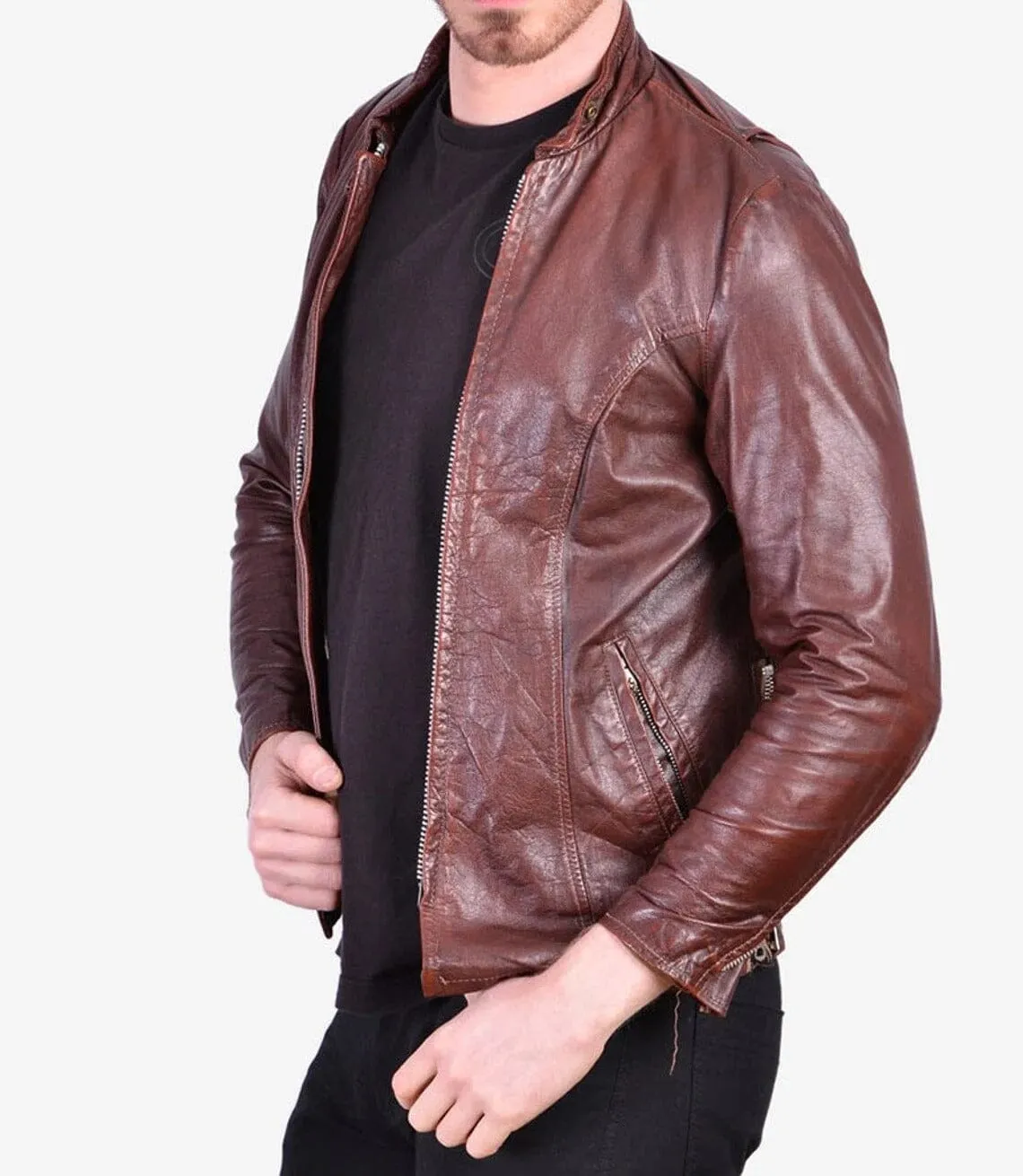 Bridger Brown Leather Jacket