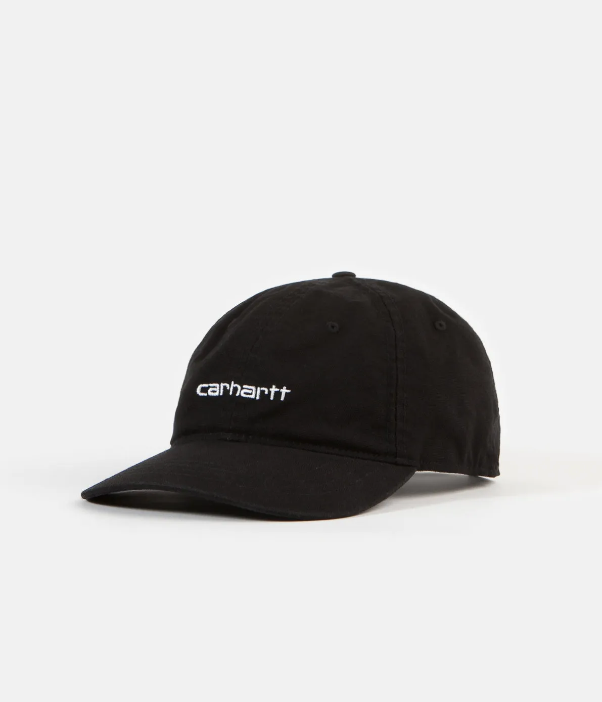 Carhartt Canvas Coach Cap - Black / White