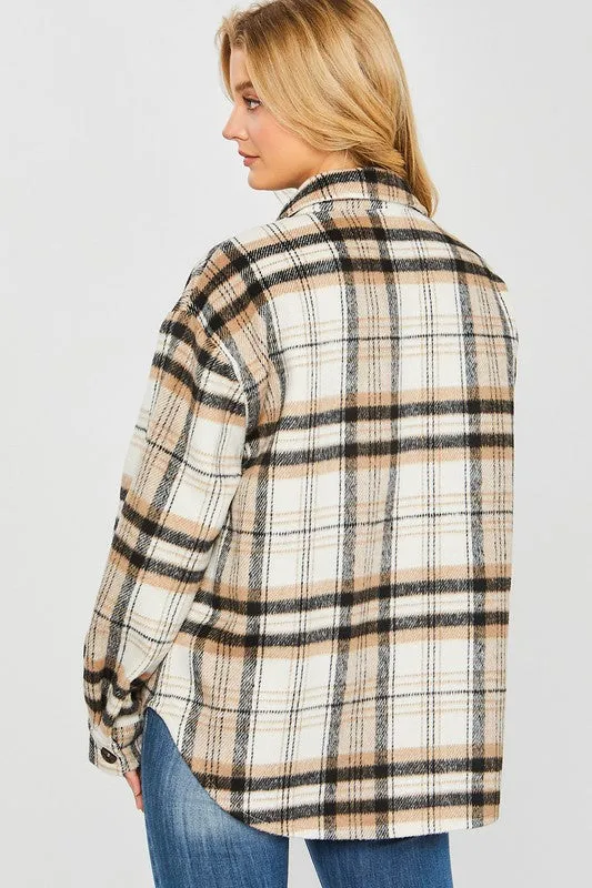 Coziest Place Plaid Shacket