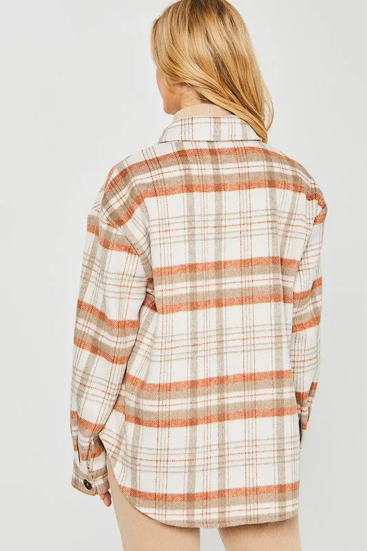 Coziest Place Plaid Shacket