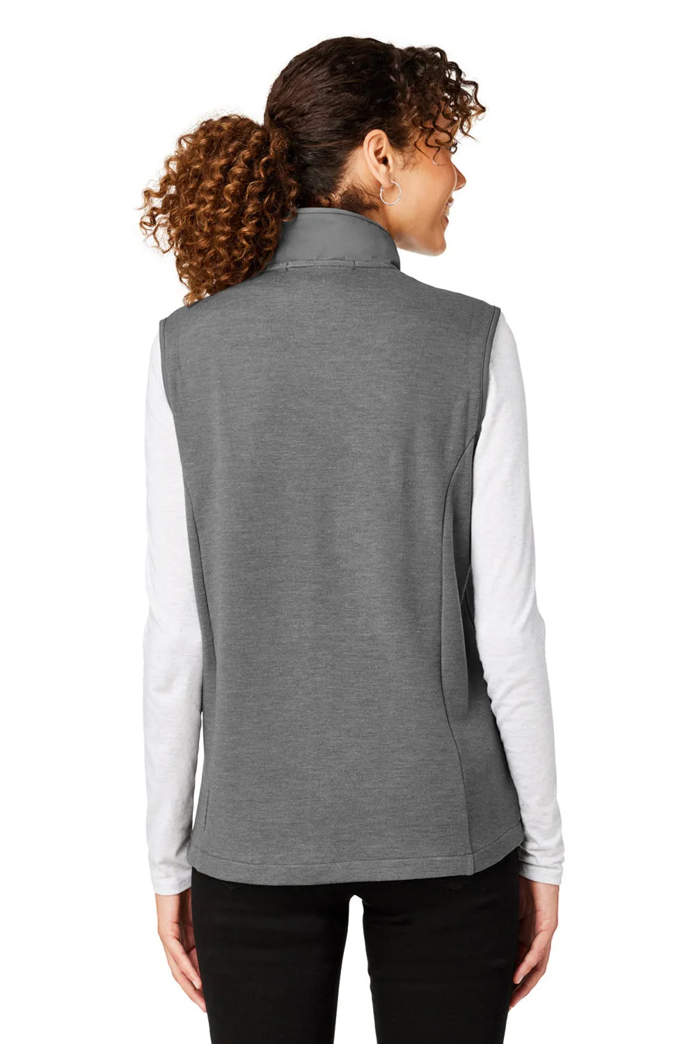 Devon & Jones Womens New Classics Charleston Hybrid Full Zip Vest - Graphite Grey Melange