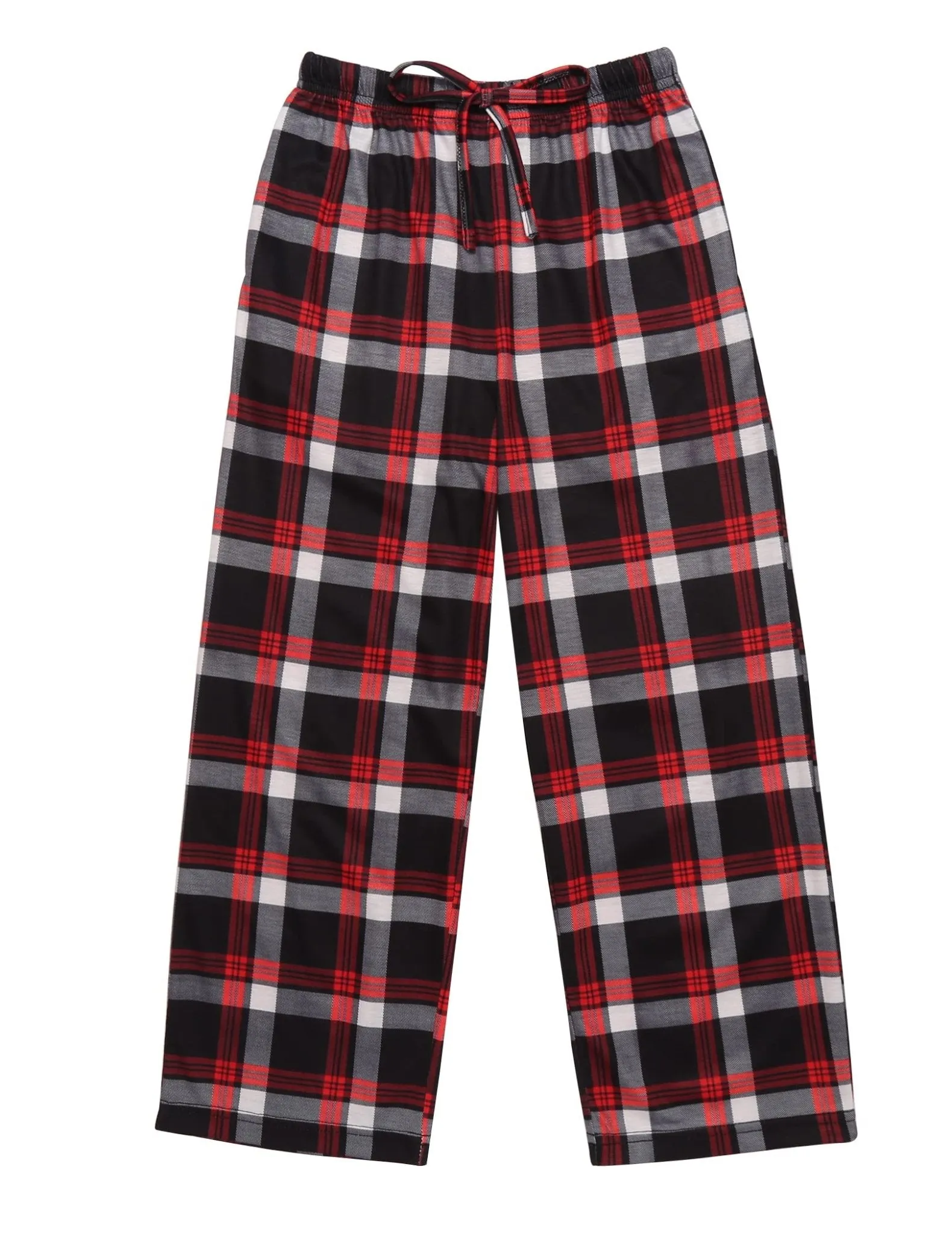 Ekouaer Boys Pajama Pants Long Sleep Pants Soft Elastic Waist Pajama Bottoms Plaid Lounge Pants with 2 Pockets