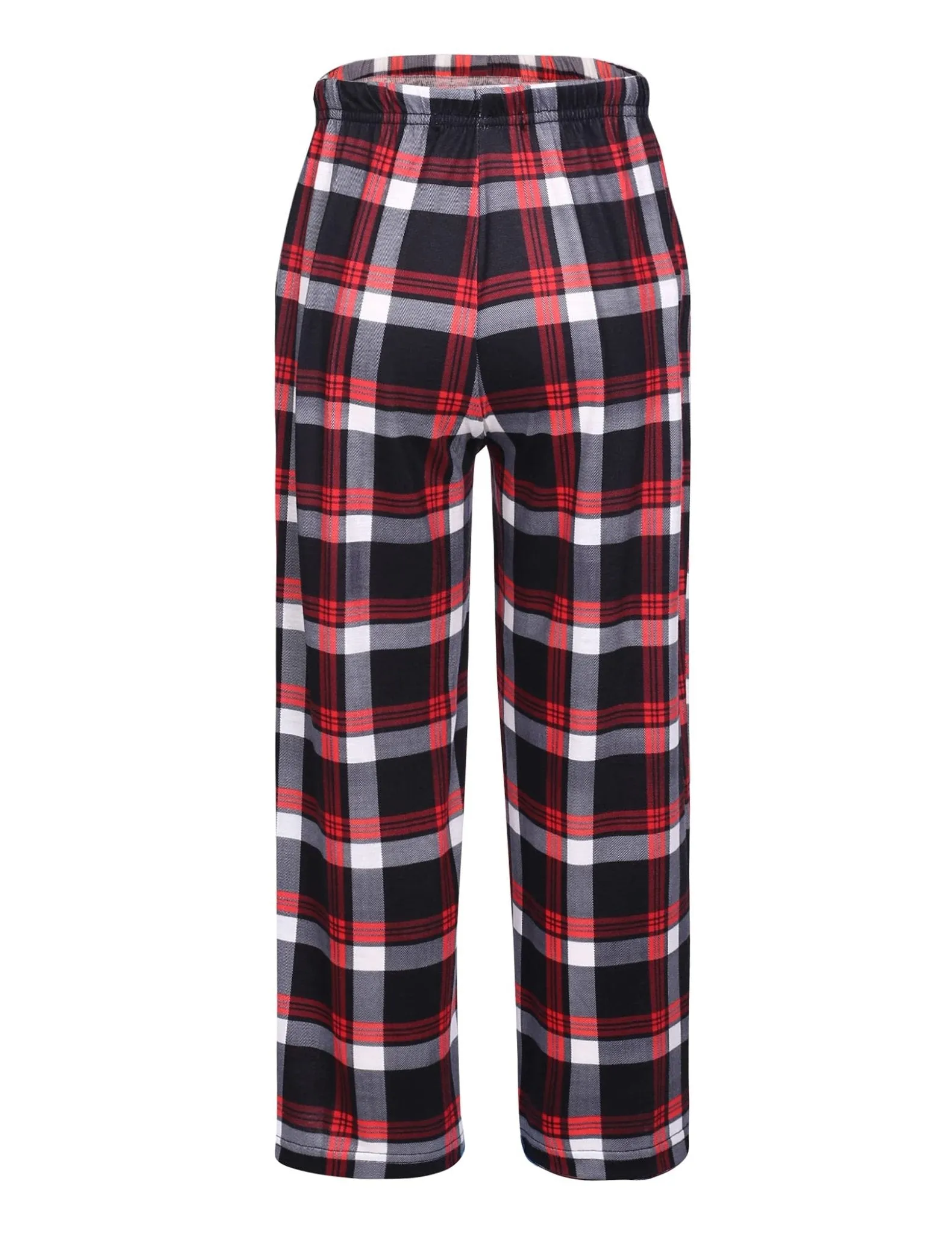 Ekouaer Boys Pajama Pants Long Sleep Pants Soft Elastic Waist Pajama Bottoms Plaid Lounge Pants with 2 Pockets