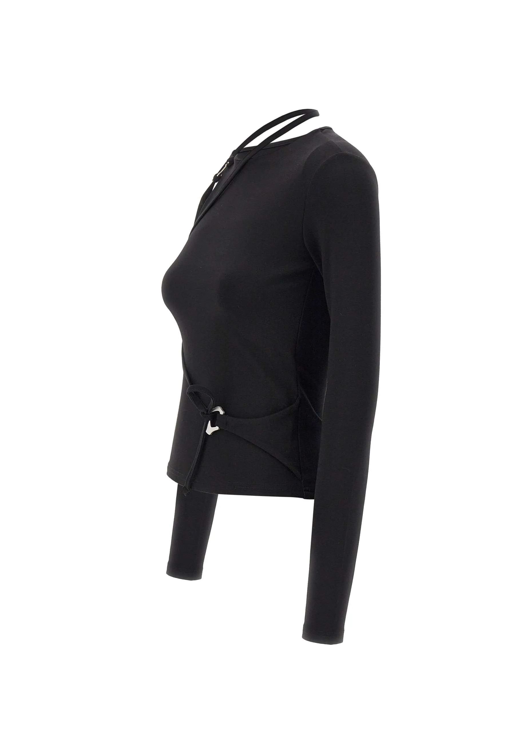 Etheria Black Cut-Out Sweater