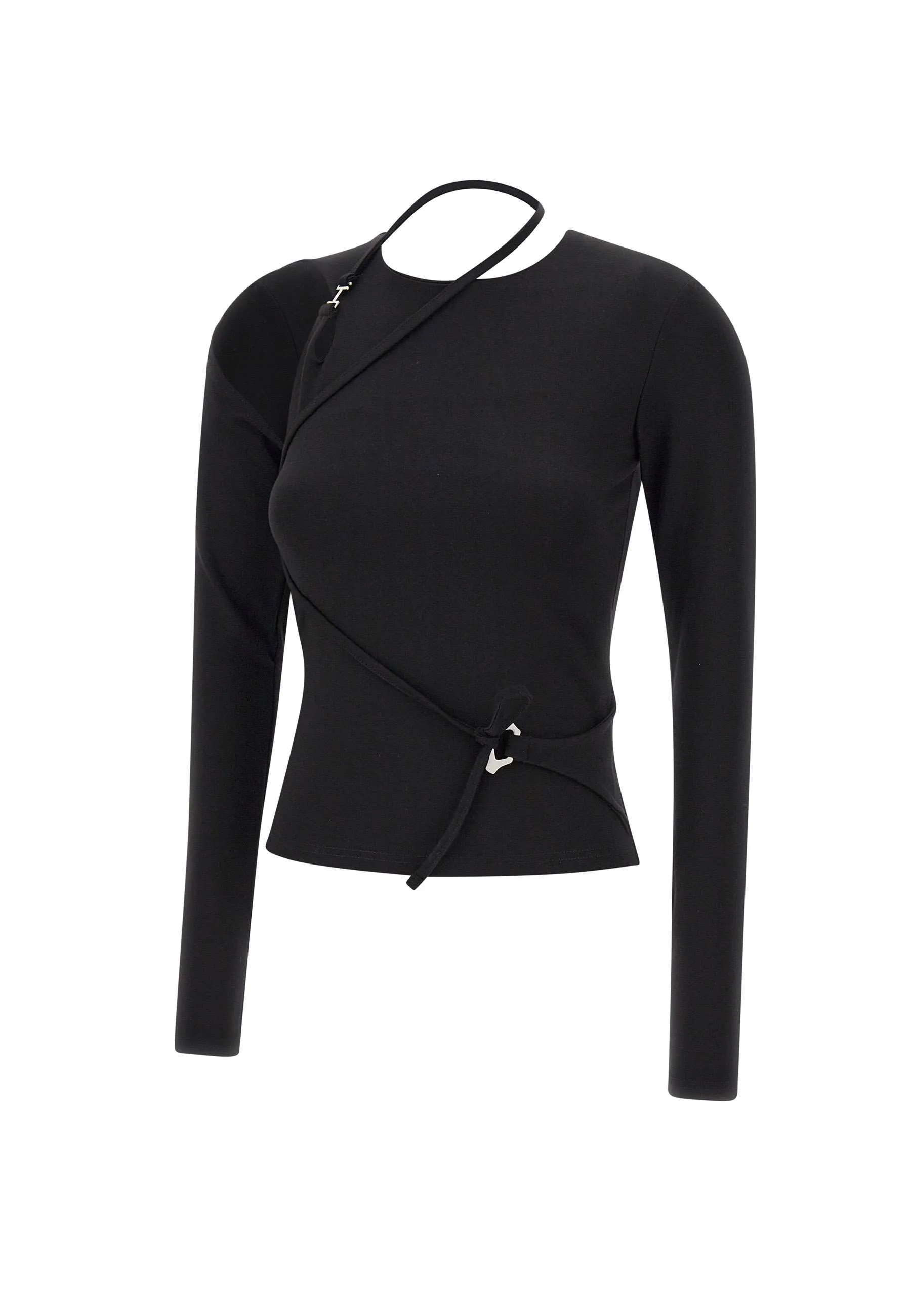 Etheria Black Cut-Out Sweater