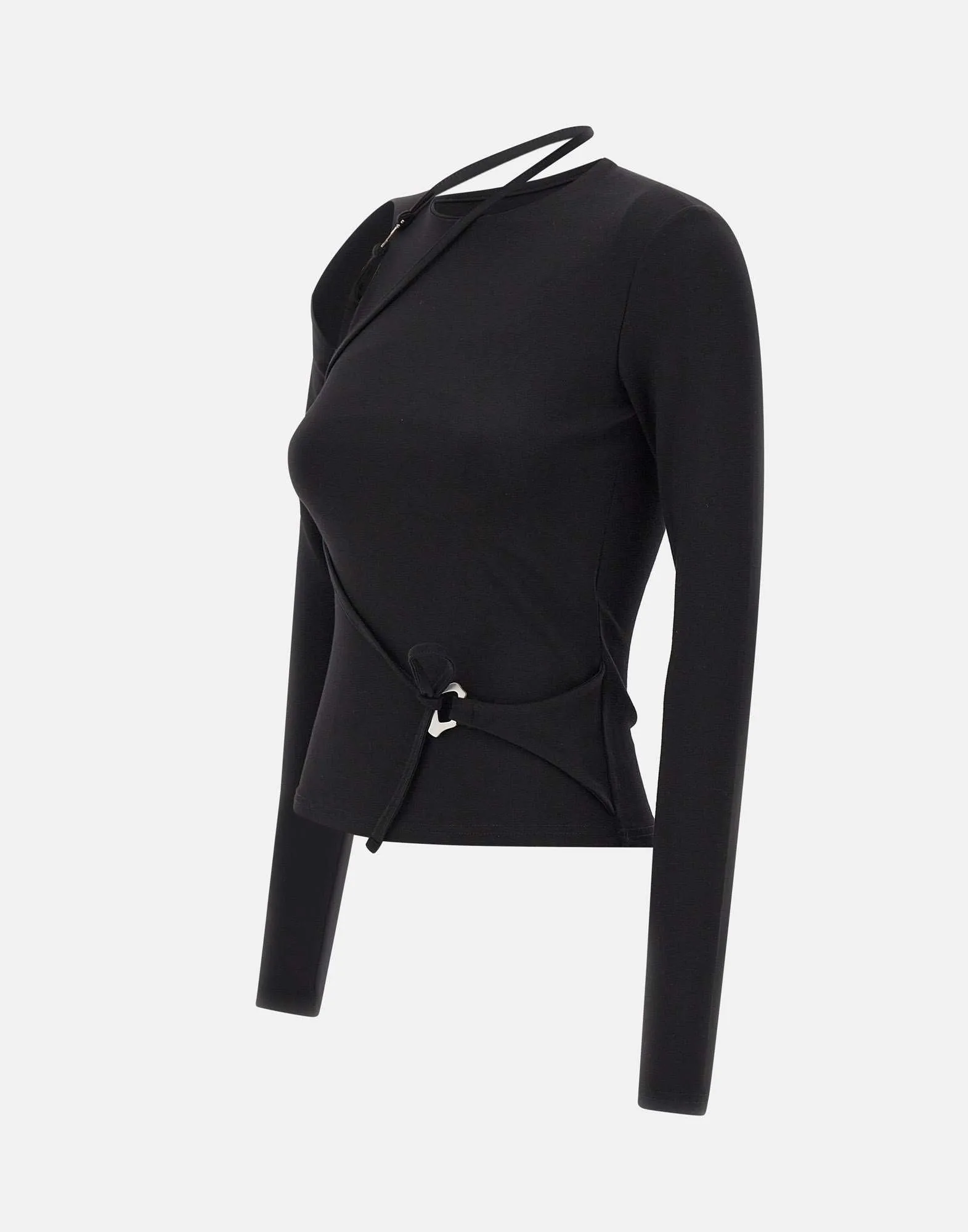 Etheria Black Cut-Out Sweater