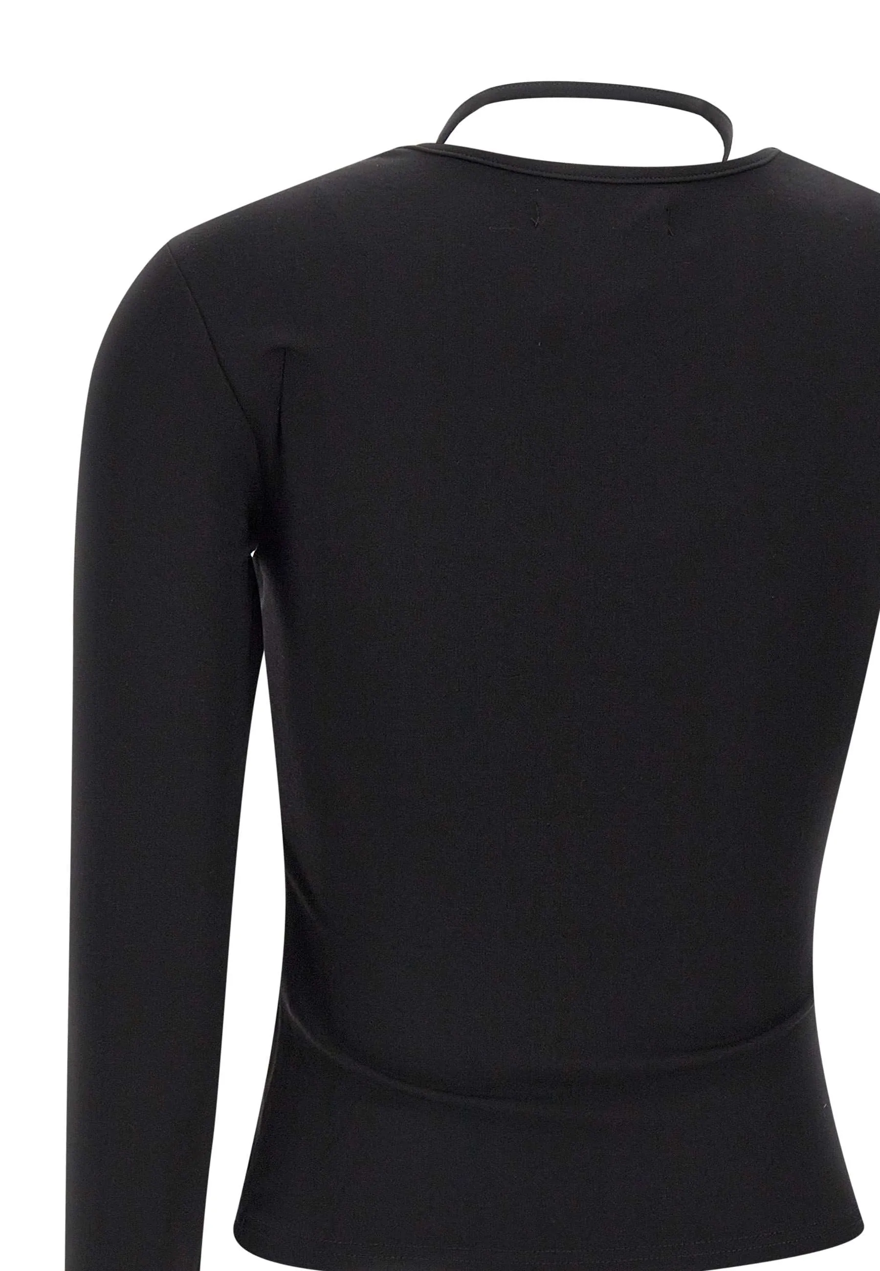 Etheria Black Cut-Out Sweater