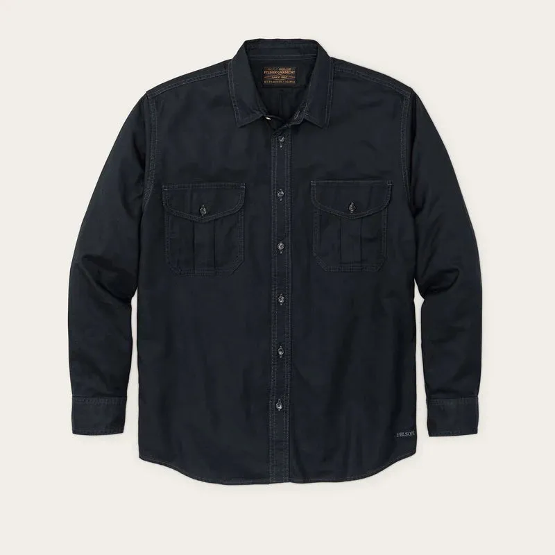 FILSON - Anthracite Safari Cloth Guide Shirt - Midnight Navy