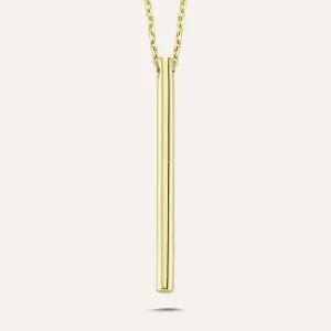 Gold-Filled Medium Length Stick Necklace