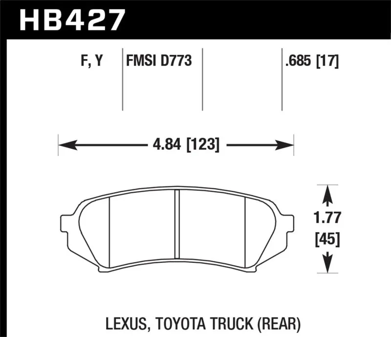 Hawk HPS Street Brake Pads - HB427F.685