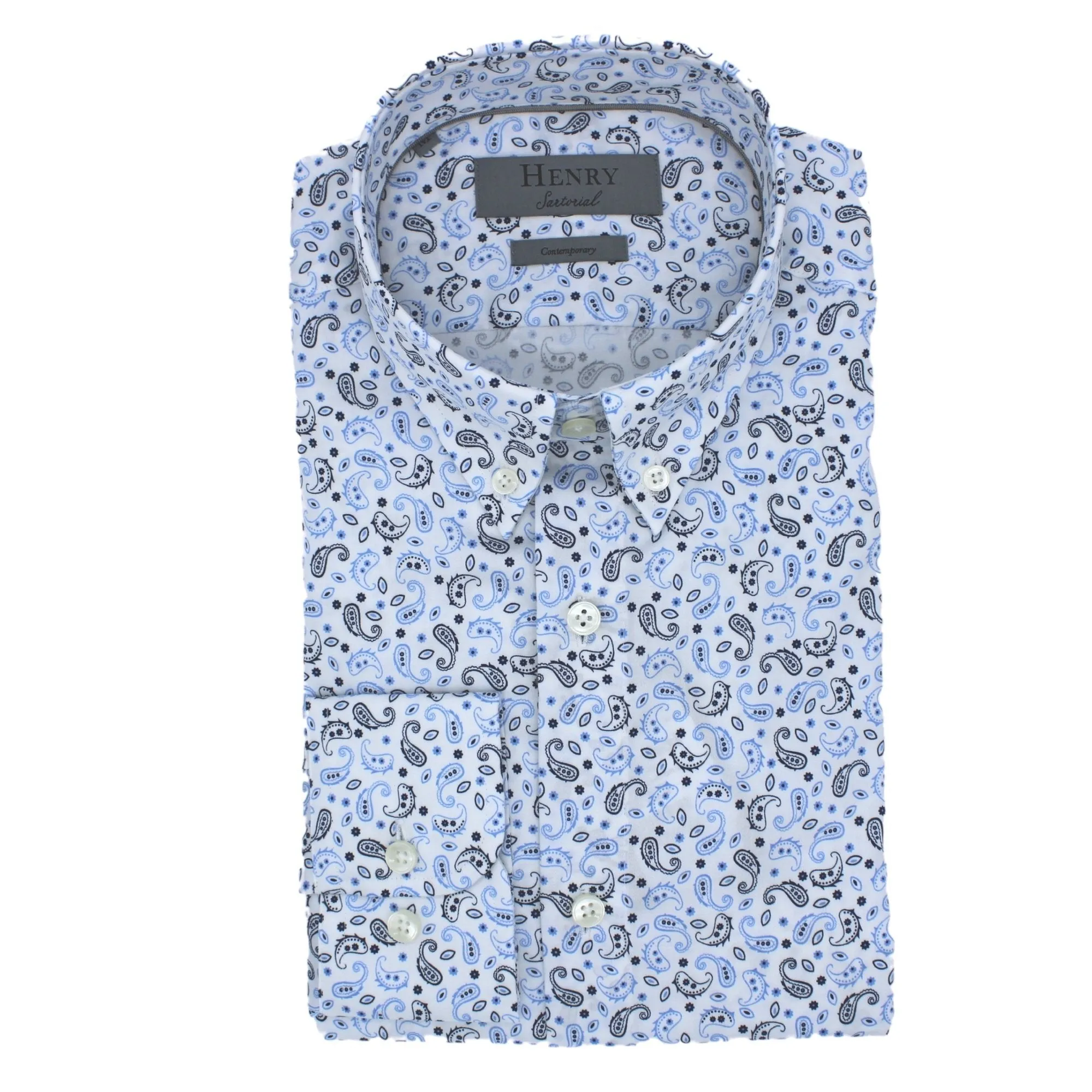 Henry Sartorial Selby Shirt Navy