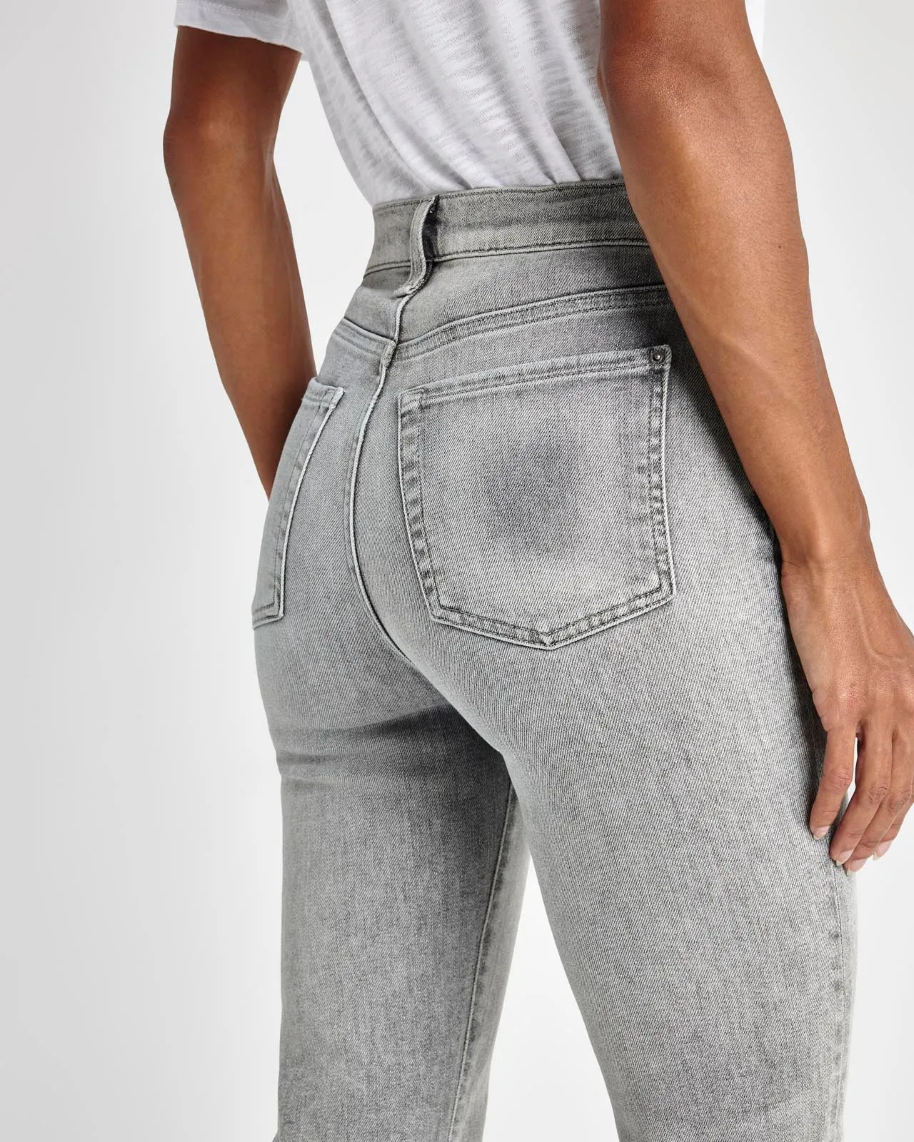 High Waisted Stretch Jean in Imprint