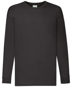 Kids long sleeve valueweight T | Black