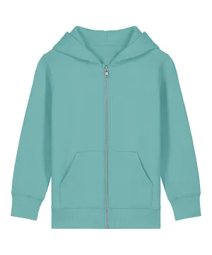 Kids Mini Cultivator 20 iconic zip-thru hoodie sweatshirt (STSK182) | Teal Monstera