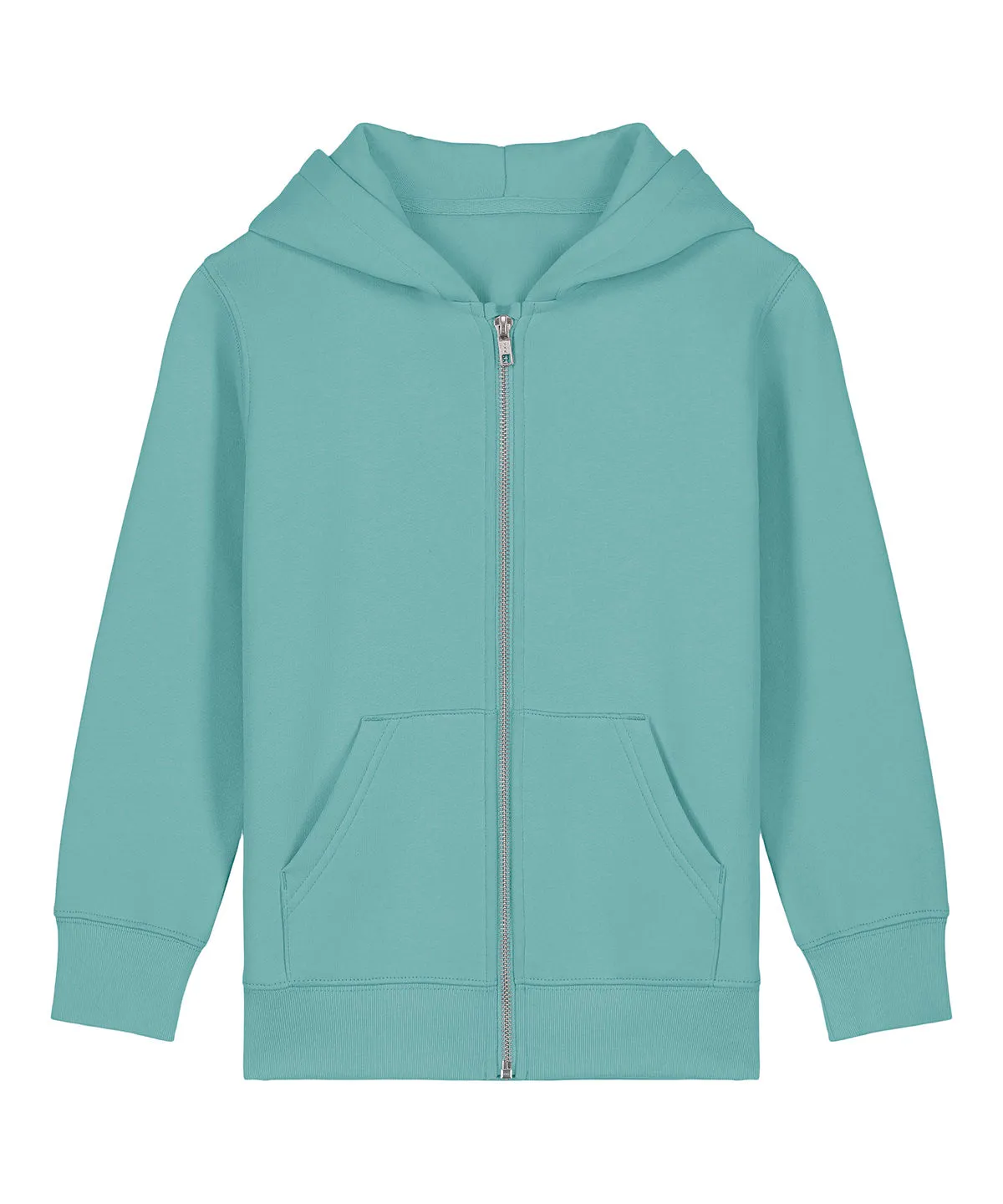 Kids Mini Cultivator 20 iconic zip-thru hoodie sweatshirt (STSK182) | Teal Monstera