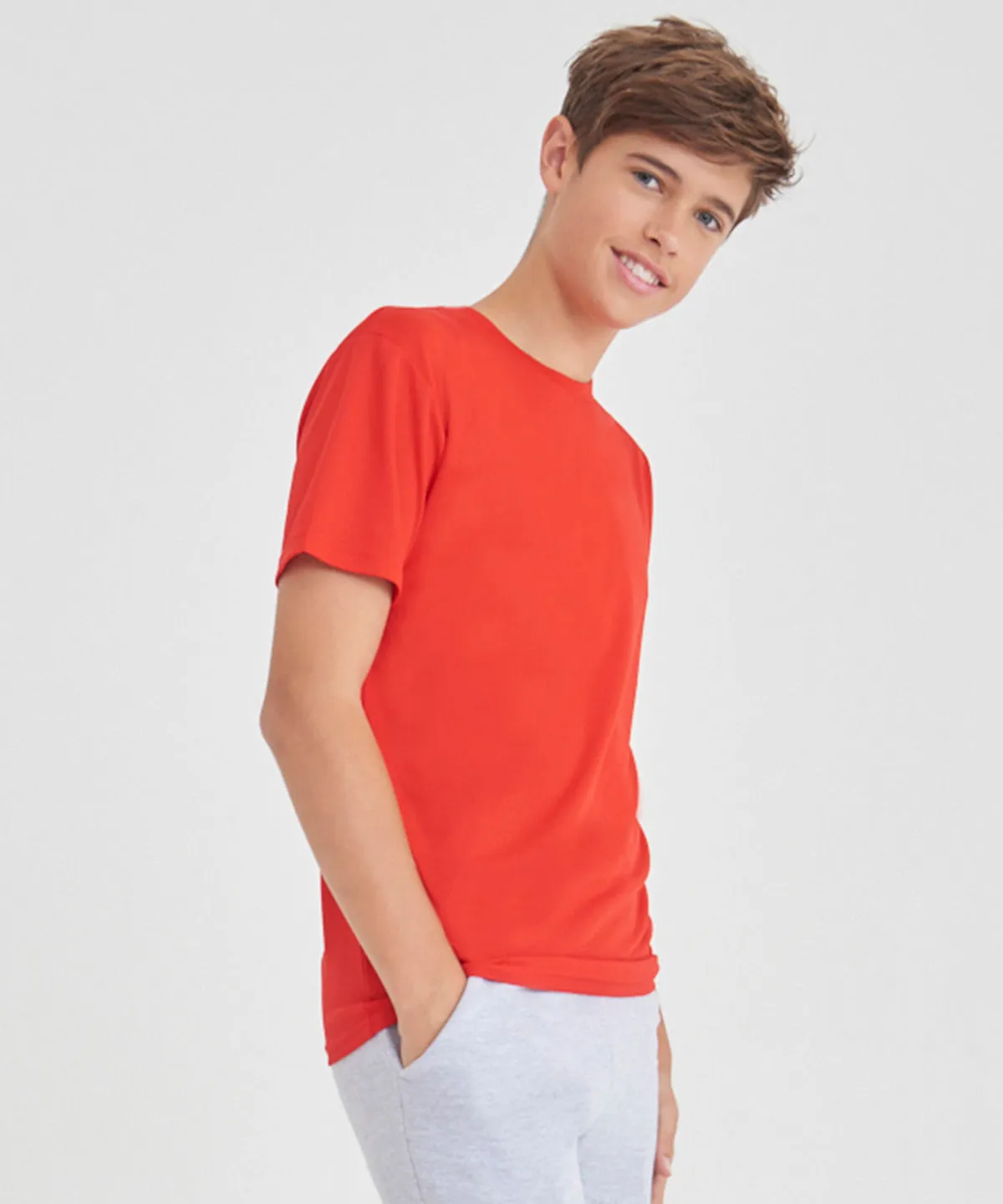 Kids recycled cool T | Fire Red