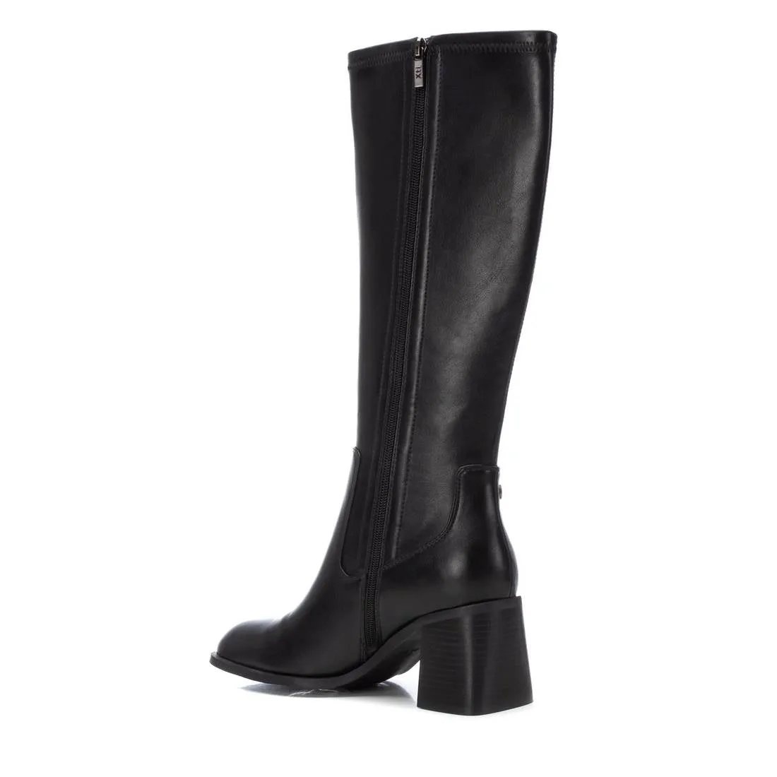 Knee high black boot by xti