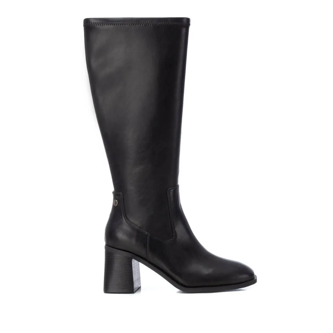 Knee high black boot by xti