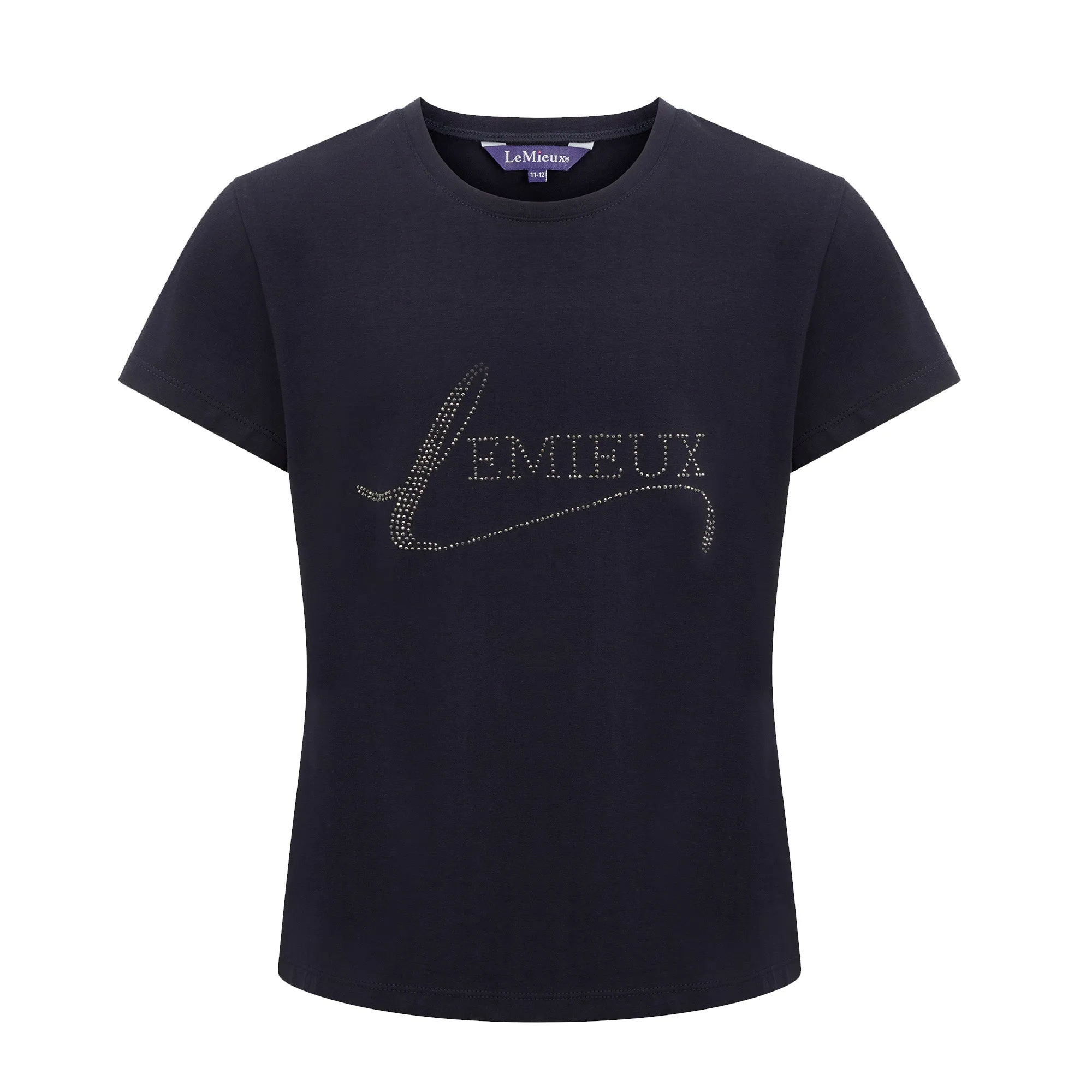 Lemieux Young Rider Diamante T-Shirt - Navy