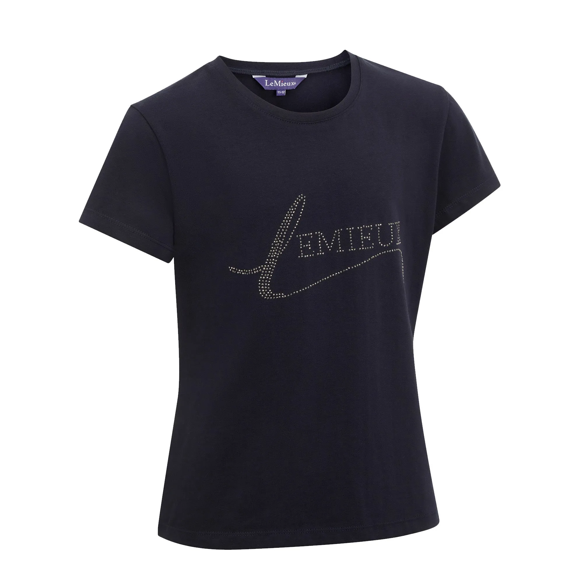 Lemieux Young Rider Diamante T-Shirt - Navy