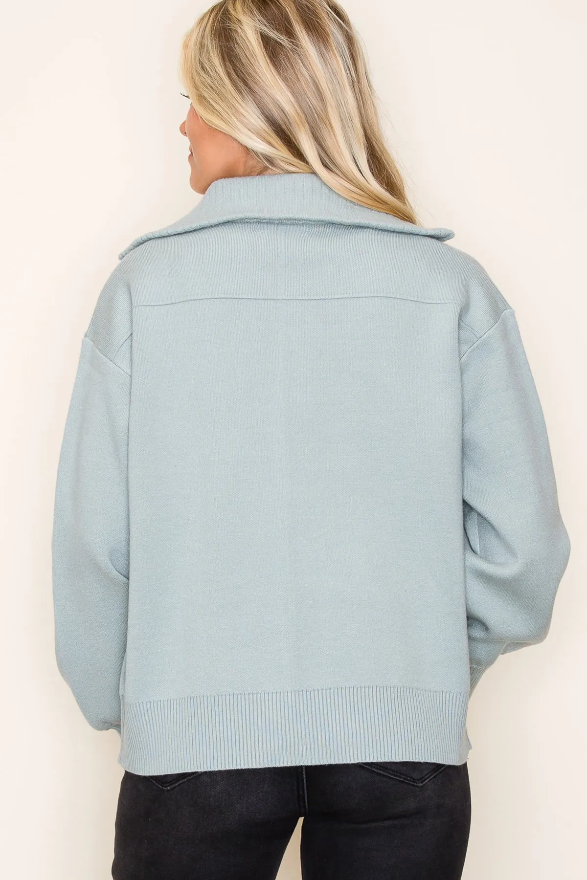 Mint Sweater Jacket