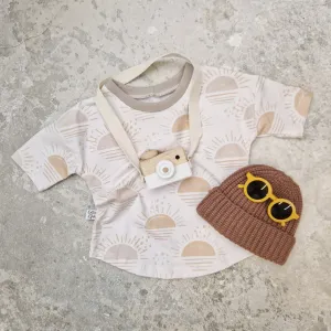 Neutral Baggy Fit Baby & Child Sunrise T-shirt