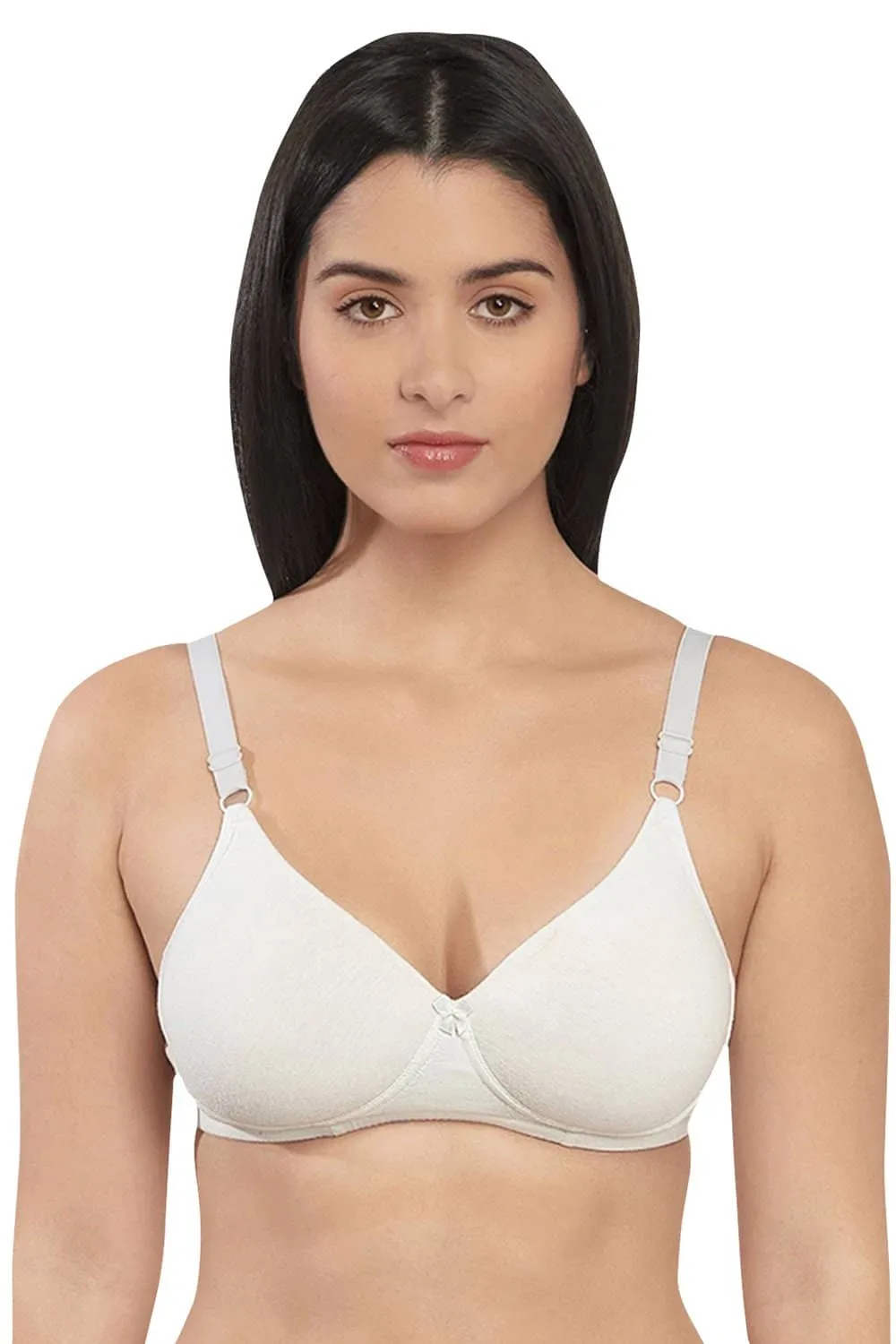 Organic Cotton  Antimicrobial Wire-free Padded Bra (Pack of 3)-ISB068-M.White_M.White_Mauve-