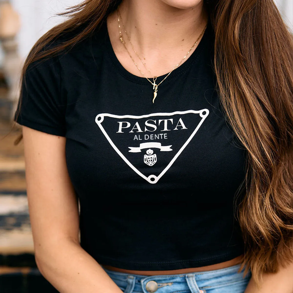 Pasta Al Dente Cropped Tee