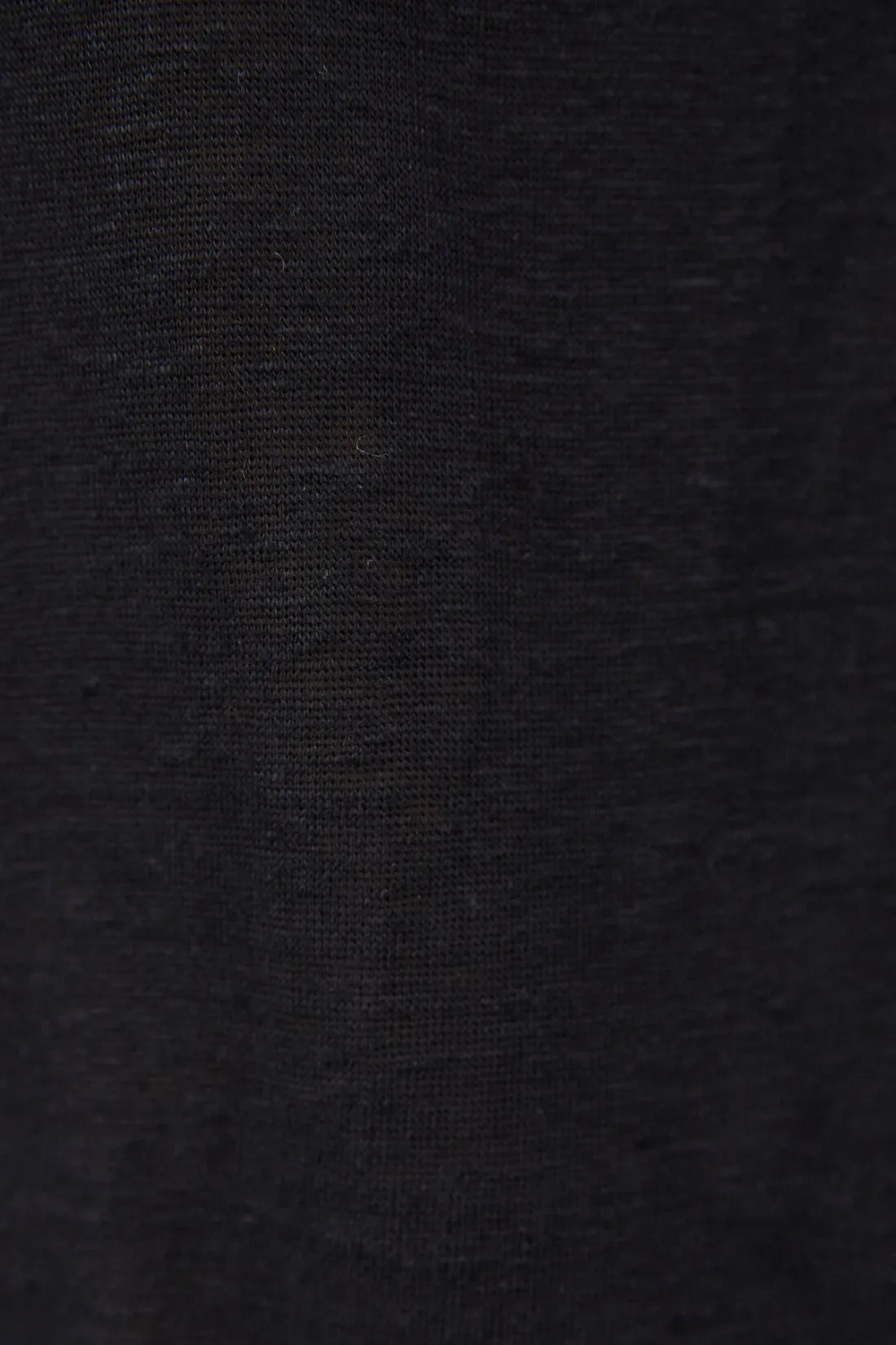 Paul Linen Jersey Top Black