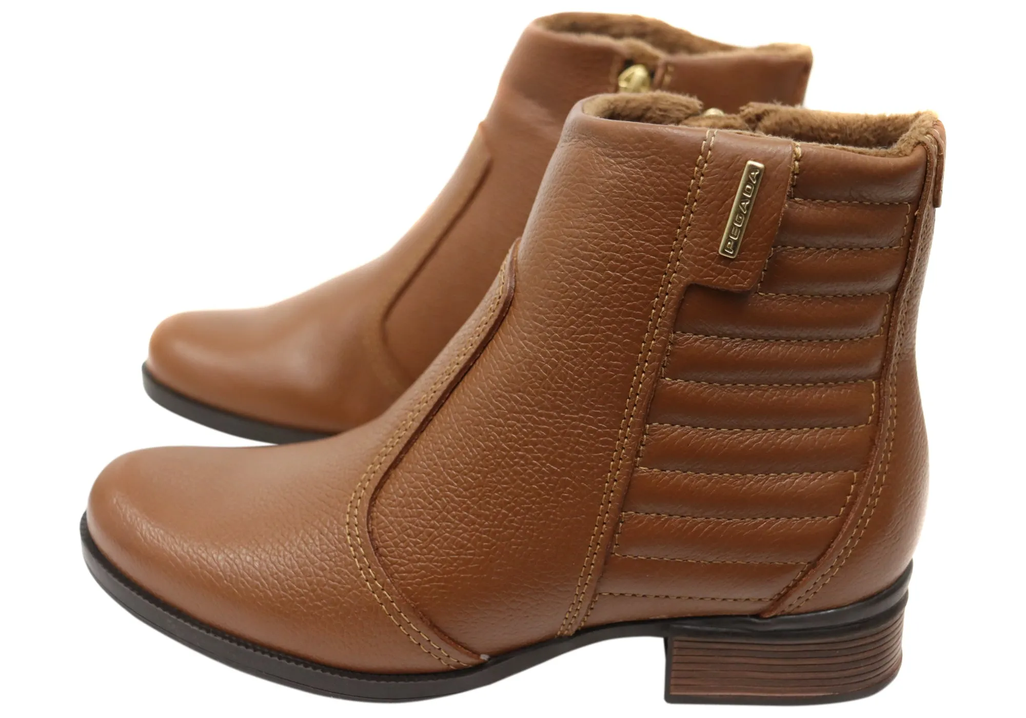 Pegada Dulce Womens Comfortable Brazilian Leather Ankle Boots