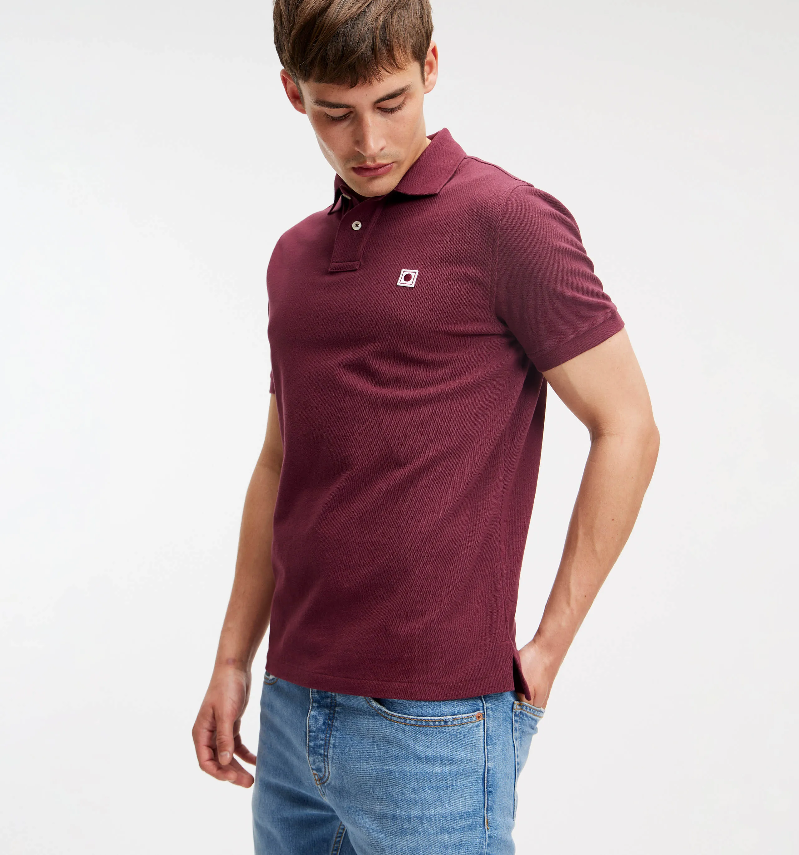 Pique Polo Burgundy