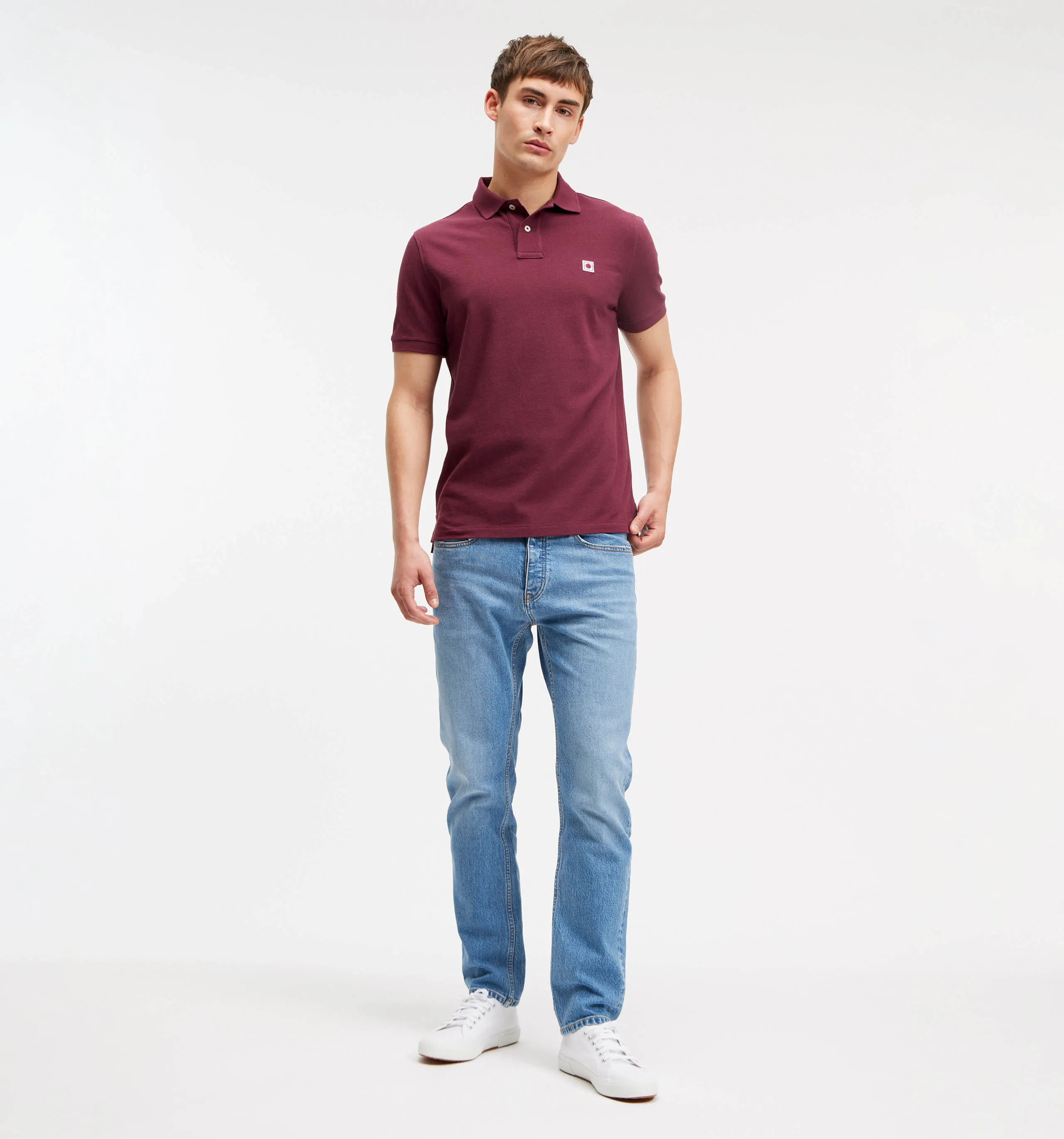 Pique Polo Burgundy