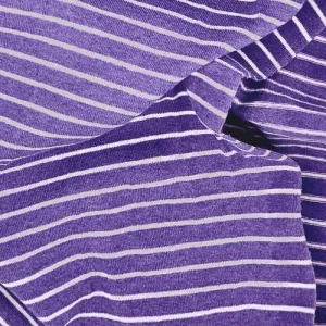 Purple & White Stripe | Cotton/Spandex 10 Ounce Jersey - SKU 4552A #S124/125