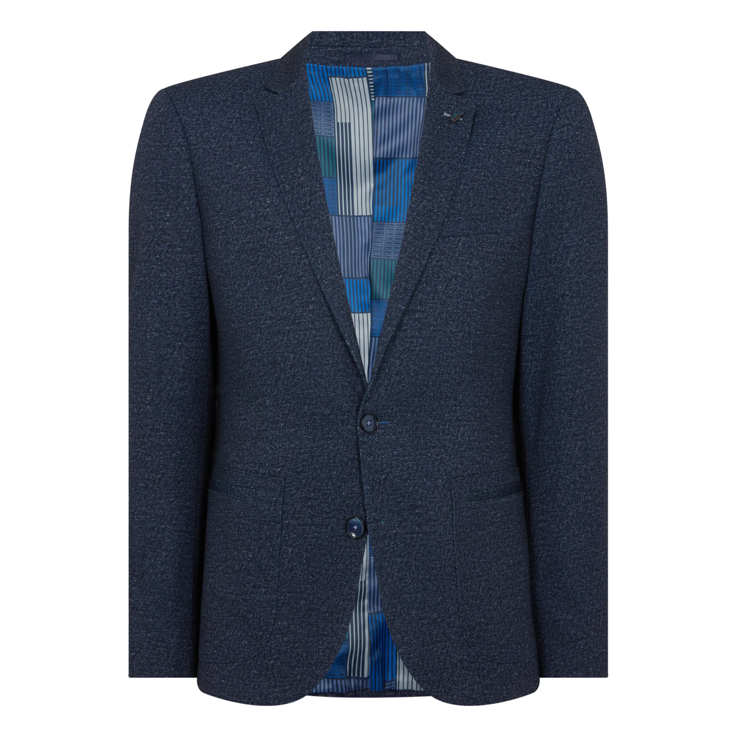 Remus Uomo Slim Fit Stretch Sports Jacket Blazer Farino F 11818 Blue