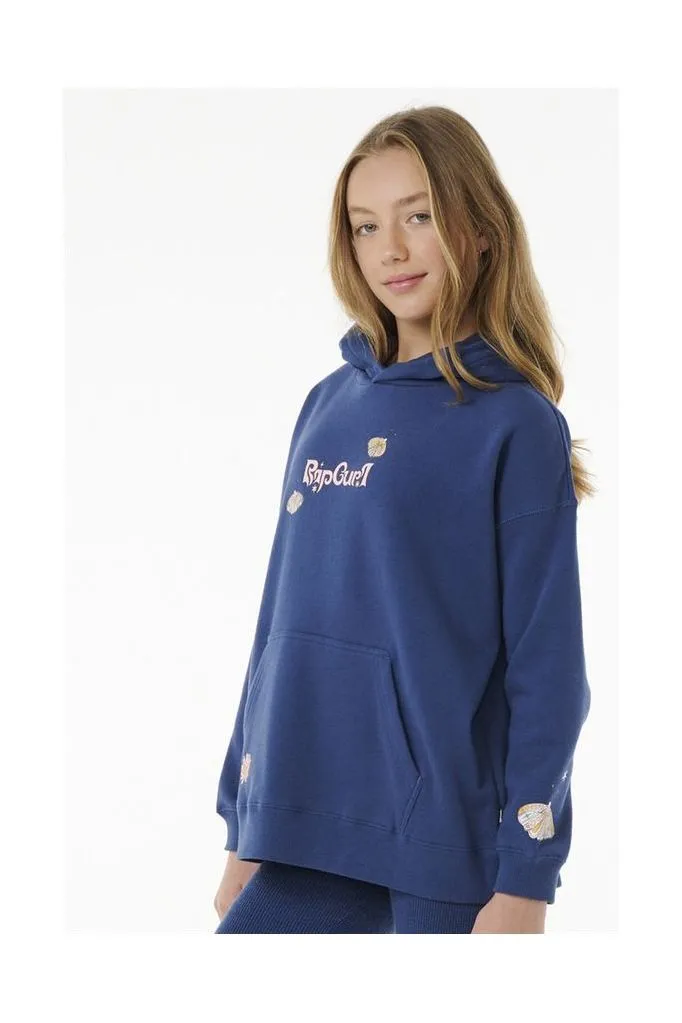 Rip Curl Summer Solstice Girls Hoody Washed Navy