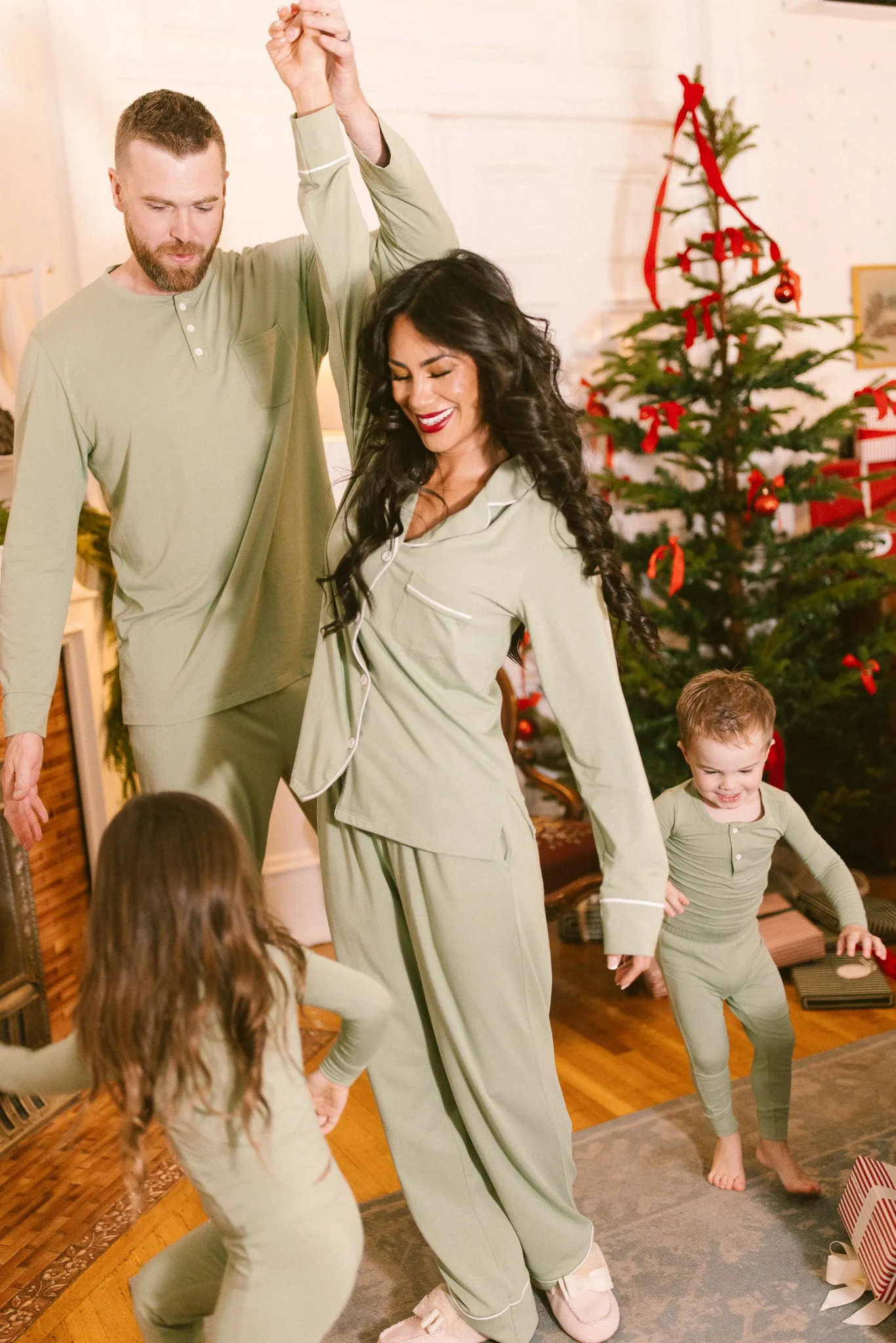 So Soft Classic Pajama Set in Green