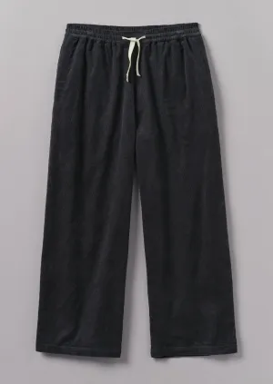 Soft Organic Cord Lounge Pants | Charcoal