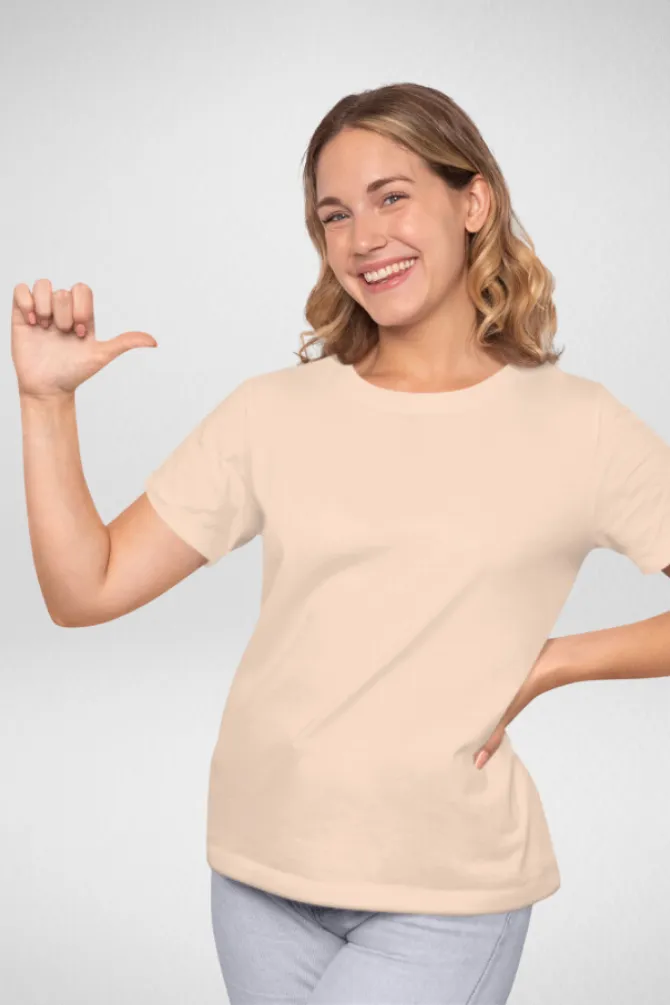 Soft Peach T-shirt for women