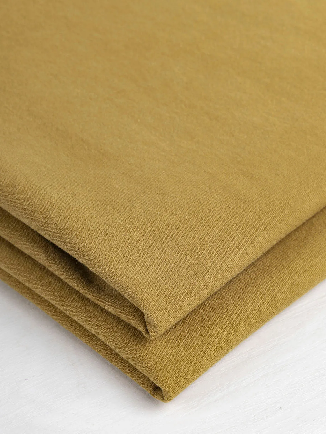 Substantial Organic Cotton Broadcloth - Dijon - Swatch