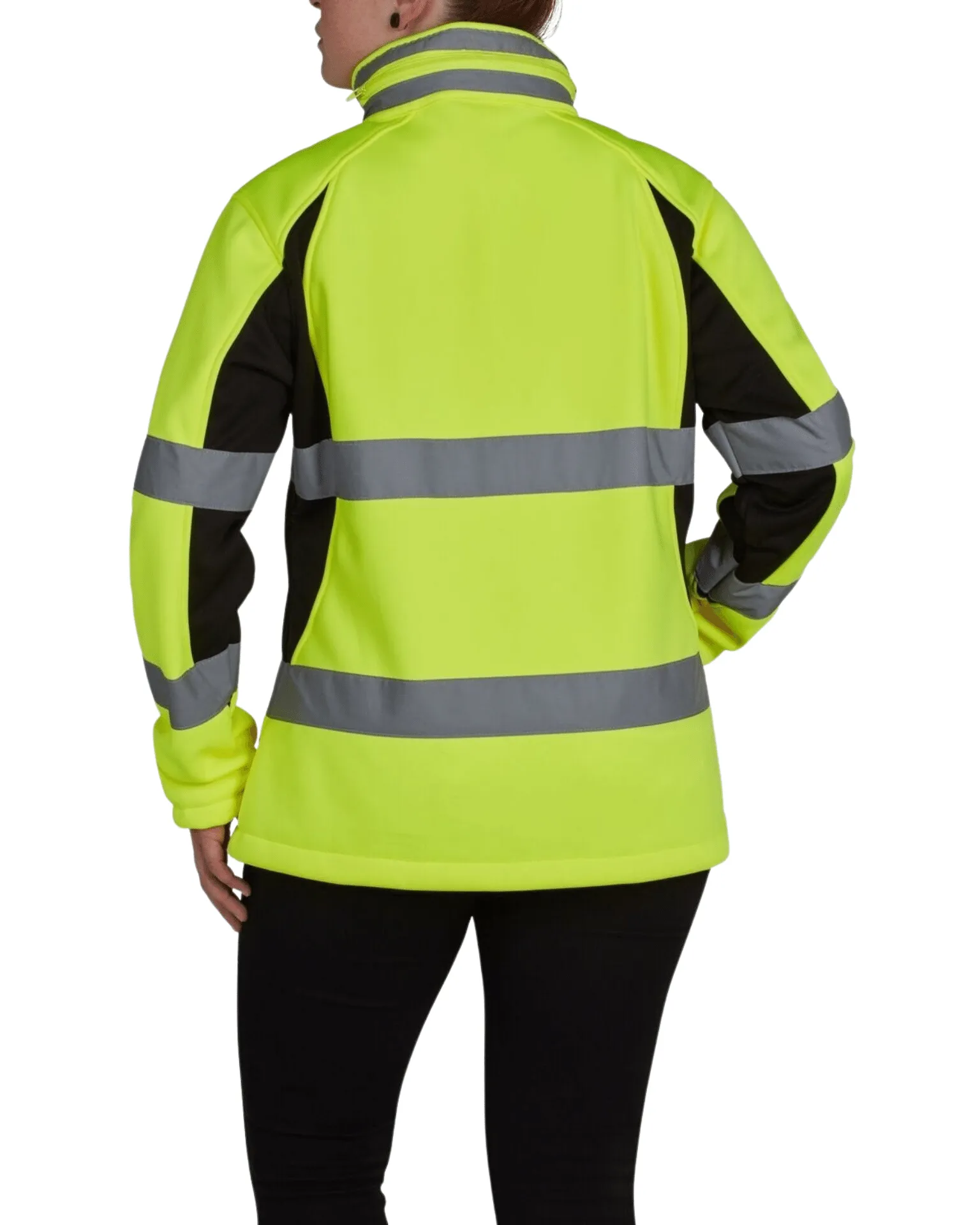 UHV668 HiVis Women's Full Zip Soft Shell Jacket