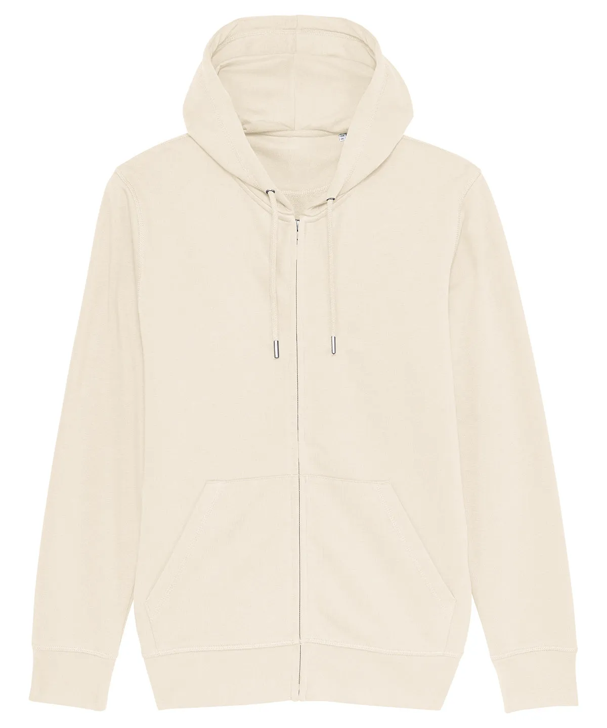 Unisex Connector essential zip-thru hoodie sweatshirt (STSU820) | Natural Raw