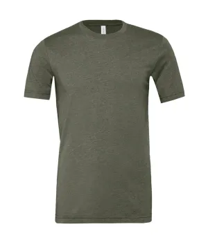 Unisex heather CVC short sleeve t-shirt | Heather Military Green