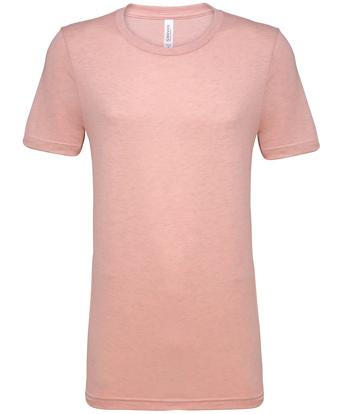 Unisex heather CVC short sleeve t-shirt | Heather Prism Peach