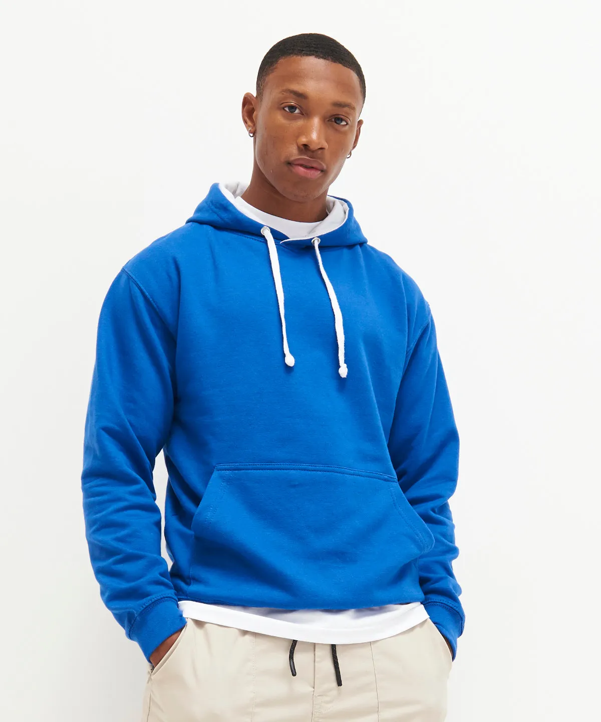 Varsity hoodie | Sapphire Blue/Heather Grey